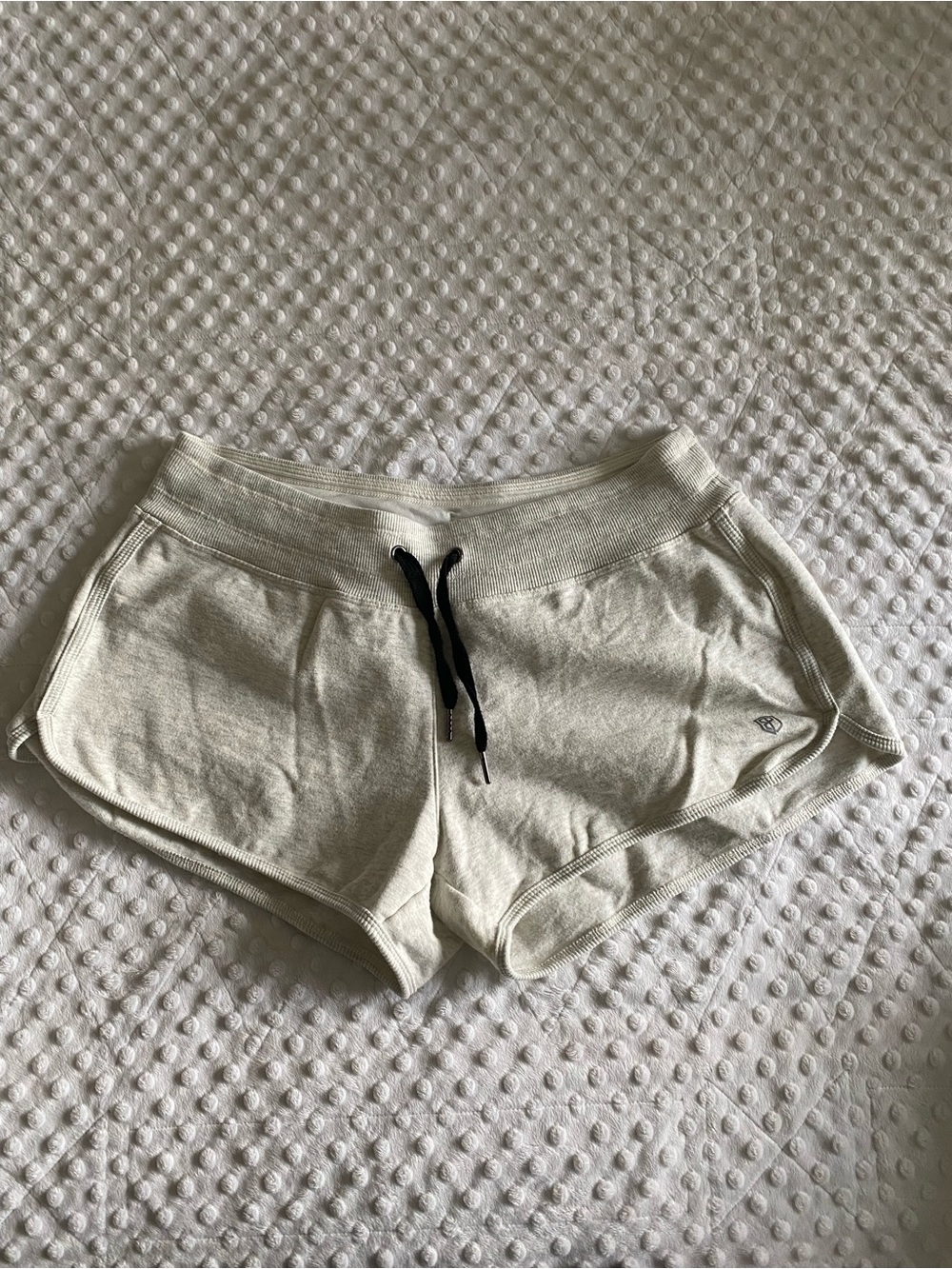 Born Primitive Heather Grey Athletic Lounge Shorts with Black Drawstring